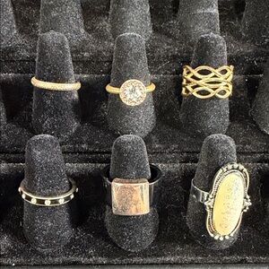 Lot of 6 Rings,Size number 7
